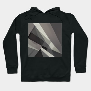 Classic Grey Geometric Pattern Hoodie